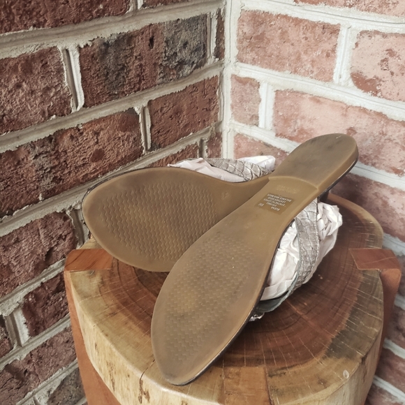 C. Santana Grey Snake Skin Print Jeweled Sandal *SANDAL DEAL: 1/ $15 OR 2/ 25$!* - Picture 4 of 4